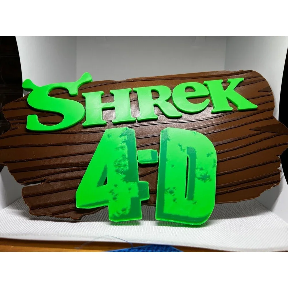 Shrek 4D The Ride Universal Studios Orlando Attraction Sign Display Souvenir